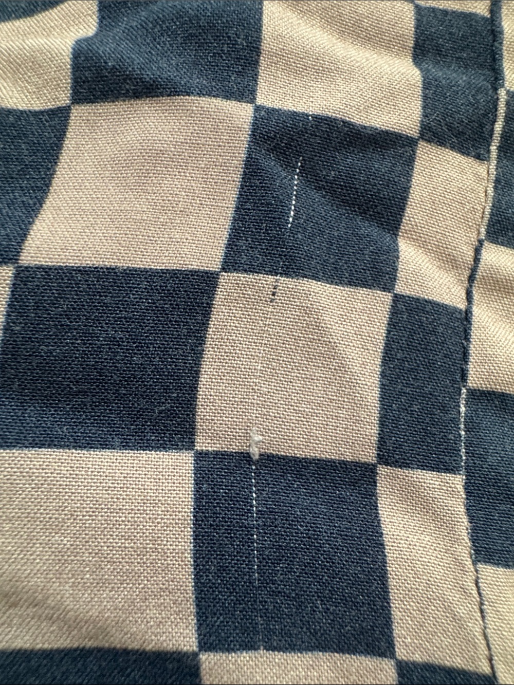 KULE Checkerboard Button Down Shirt Rayon Boxy Artsy Scandinavian Camp Collar S - Picture 11 of 11